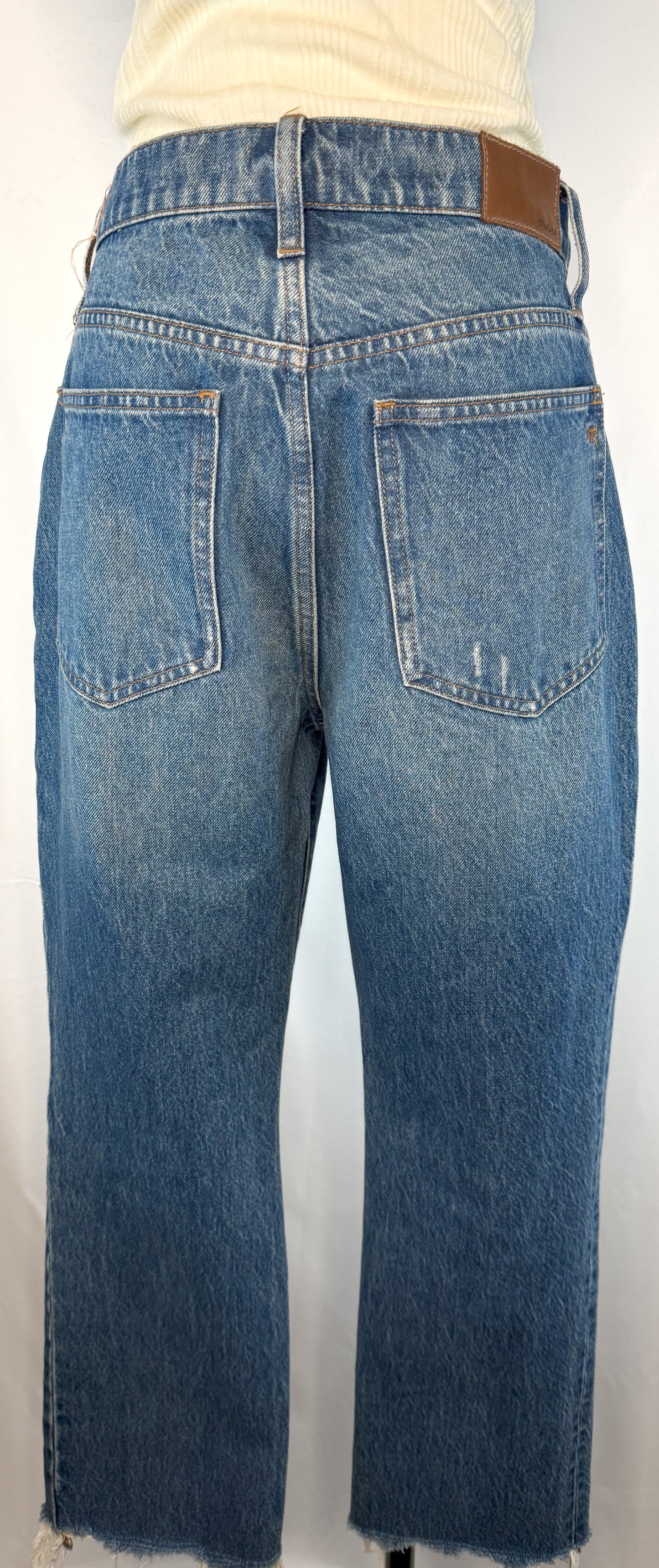 Madewell Slim Demi-Boot Jeans in Danville Wash: Ripped Edition | 28