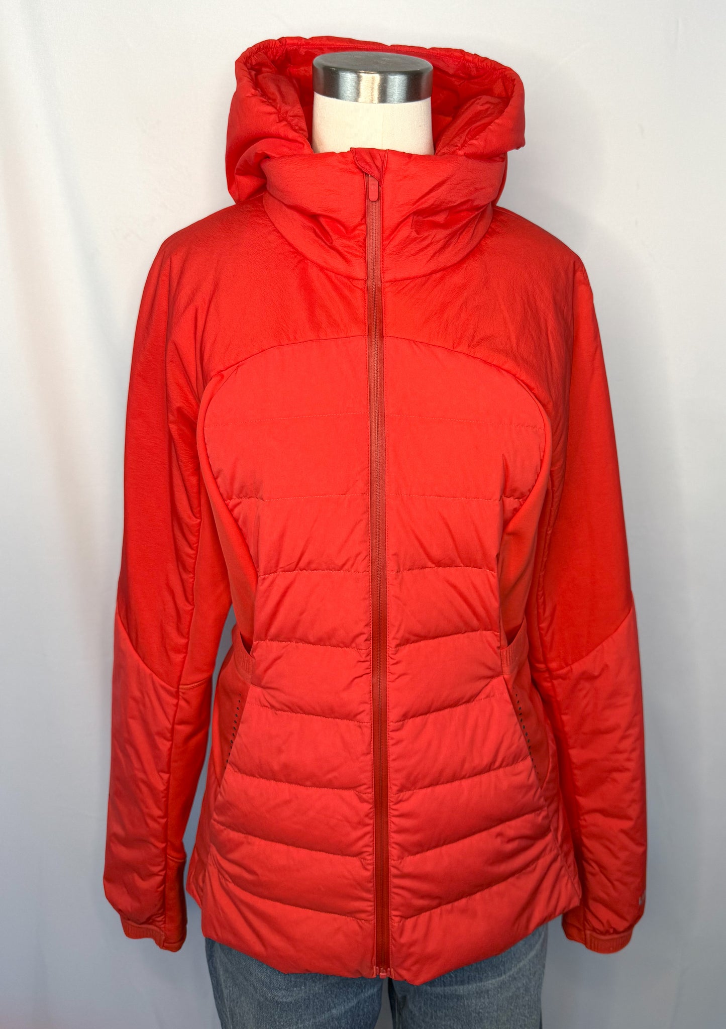 Lululemon Down For It All Jacket in Carnation Red | 8