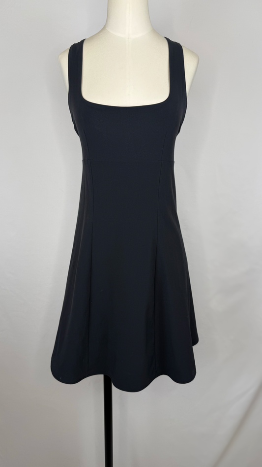Outdoor Voices Cross Back Dress in Black | S