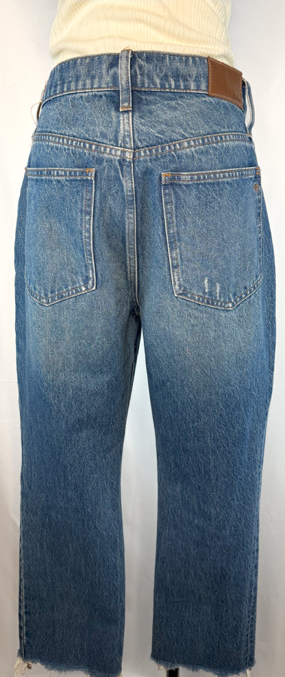 Madewell Slim Demi-Boot Jeans in Danville Wash: Ripped Edition | 28