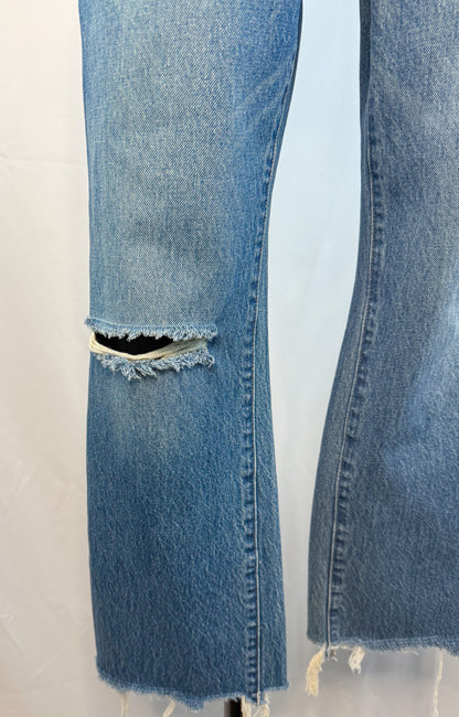 Madewell Slim Demi-Boot Jeans in Danville Wash: Ripped Edition | 28