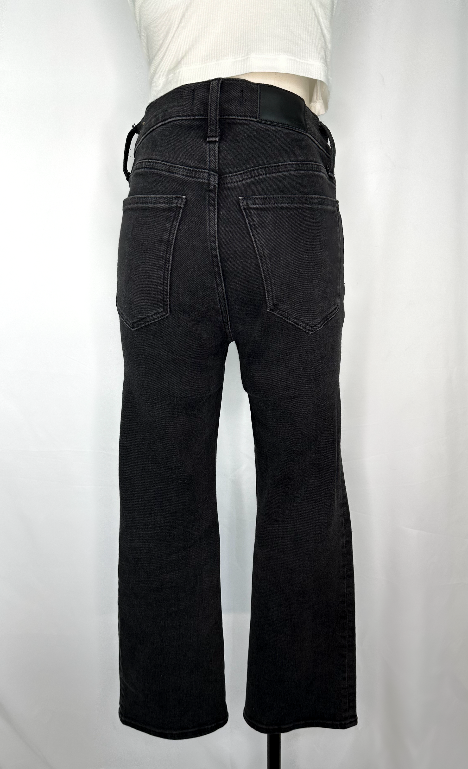 Back view of Madewell Cali Demi-Boot Jeans in Starkey Wash